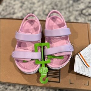 CROCS Kids Light Pink and Lavender Sandals
